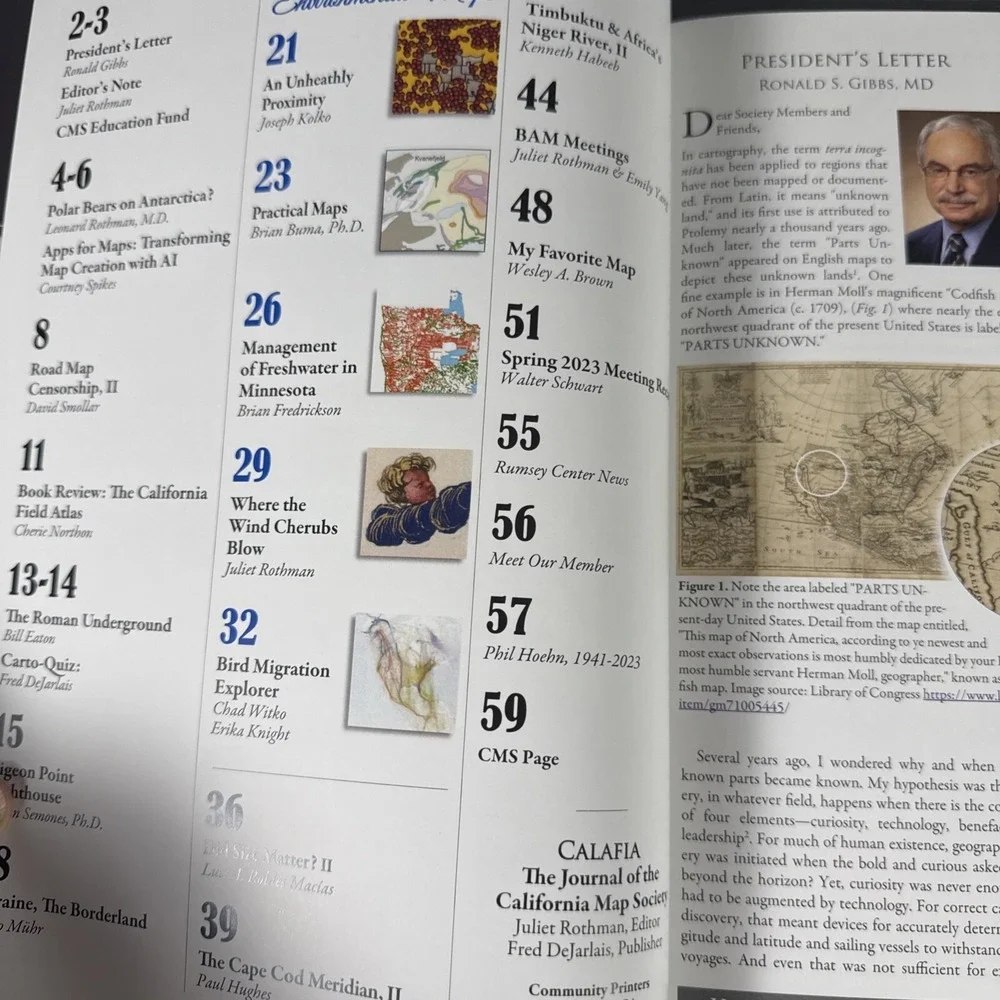 Calafia: The Journal of the California Map Society Sept '23, Sept 2'2, March '23